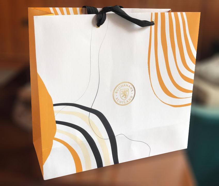 Bolsa de cartulina impresa para promociones